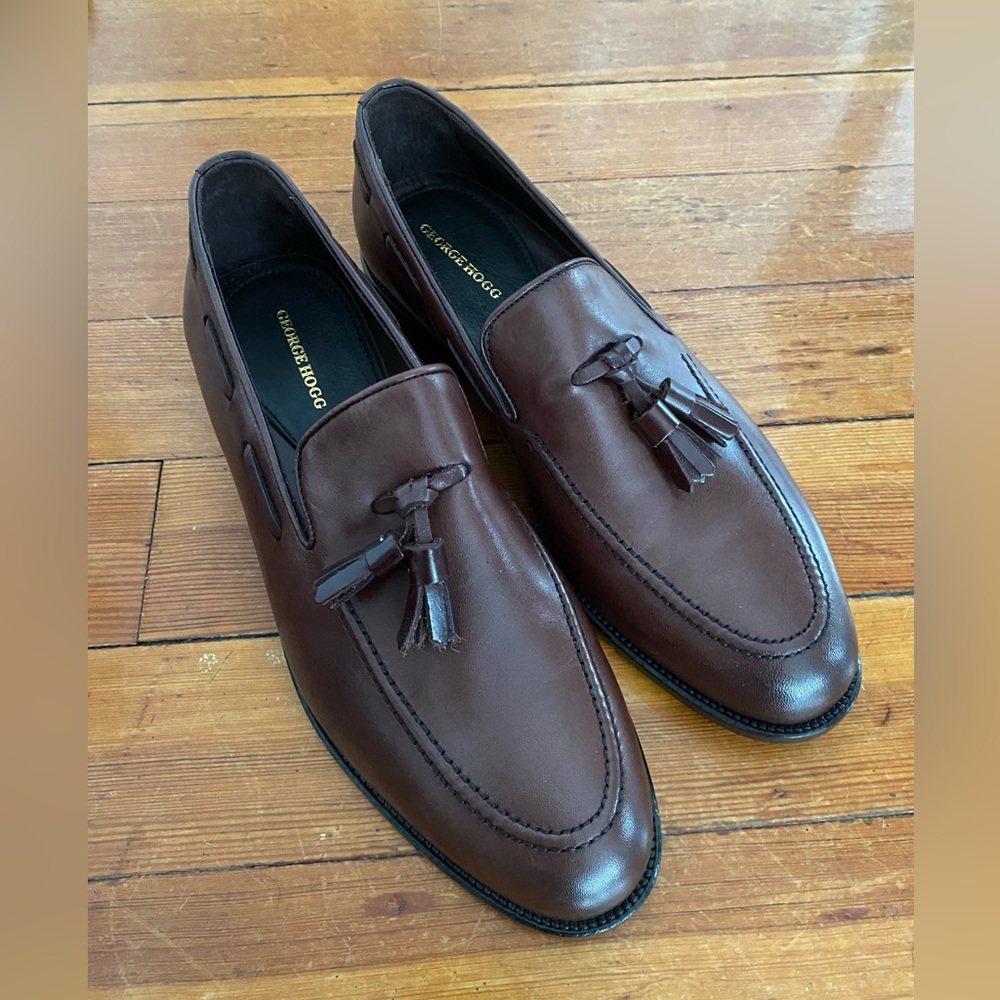 George Hogg men’s leather loafers